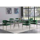  Color_Green -- Madelyn Green Velvet Upholstered Dining Chair IMAGE 2