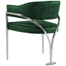  Color_Green -- Madelyn Green Velvet Upholstered Dining Chair IMAGE 3