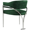 Meridian Madelyn Green Velvet Dining Chair IMAGE 3