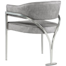 Meridian Madelyn Grey Velvet Dining Chair IMAGE 3