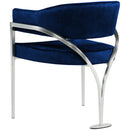  Color_Navy -- Madelyn Navy Velvet Upholstered Dining Chair IMAGE 3