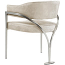  Color_Stone -- Madelyn Stone Velvet Upholstered Dining Chair IMAGE 3