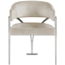  Color_Stone -- Madelyn Stone Velvet Upholstered Dining Chair IMAGE 4