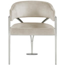 Meridian Madelyn Stone Velvet Dining Chair IMAGE 4