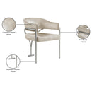  Color_Stone -- Madelyn Stone Velvet Upholstered Dining Chair IMAGE 7