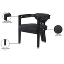  Color_Black -- Meridian Carlyle Dining Chair IMAGE 9