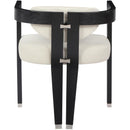  Color_Cream -- Carlyle Cream Vegan Leather Upholstered Dining Chair IMAGE 3