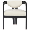  Color_Cream -- Carlyle Cream Vegan Leather Upholstered Dining Chair IMAGE 4