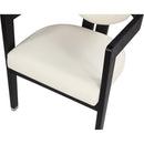  Color_Cream -- Carlyle Cream Vegan Leather Upholstered Dining Chair IMAGE 6