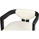  Color_Cream -- Carlyle Cream Vegan Leather Upholstered Dining Chair IMAGE 7