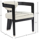  Color_Cream -- Carlyle Cream Vegan Leather Upholstered Dining Chair IMAGE 8