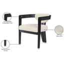  Color_Cream -- Carlyle Cream Vegan Leather Upholstered Dining Chair IMAGE 9