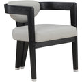  Color_Grey -- Carlyle Grey Vegan Leather Upholstered Dining Chair IMAGE 1