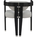  Color_Grey -- Carlyle Grey Vegan Leather Upholstered Dining Chair IMAGE 3