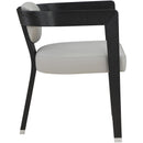  Color_Grey -- Carlyle Grey Vegan Leather Upholstered Dining Chair IMAGE 5