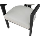 Color_Grey -- Carlyle Grey Vegan Leather Upholstered Dining Chair IMAGE 6