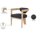  Color_Black -- Meridian Carlyle Dining Chair IMAGE 10