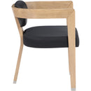  Color_Black -- Meridian Carlyle Dining Chair IMAGE 6