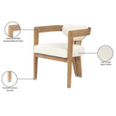  Color_Cream -- Carlyle Cream Vegan Leather Upholstered Dining Chair IMAGE 10