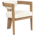  Color_Cream -- Carlyle Cream Vegan Leather Upholstered Dining Chair IMAGE 1
