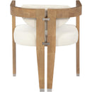  Color_Cream -- Carlyle Cream Vegan Leather Upholstered Dining Chair IMAGE 4