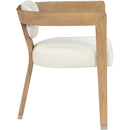  Color_Cream -- Carlyle Cream Vegan Leather Upholstered Dining Chair IMAGE 6
