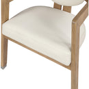  Color_Cream -- Carlyle Cream Vegan Leather Upholstered Dining Chair IMAGE 7