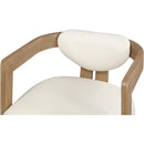  Color_Cream -- Carlyle Cream Vegan Leather Upholstered Dining Chair IMAGE 8
