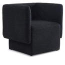  Manufacturer Color_Black -- Meridian Vera Stationary Fabric Accent Chair IMAGE 1
