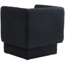  Manufacturer Color_Black -- Meridian Vera Stationary Fabric Accent Chair IMAGE 3