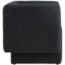  Manufacturer Color_Black -- Meridian Vera Stationary Fabric Accent Chair IMAGE 4