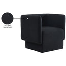  Manufacturer Color_Black -- Meridian Vera Stationary Fabric Accent Chair IMAGE 7