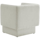  Manufacturer Color_Cream -- Vera Cream Boucle Fabric Upholstered Accent Chair IMAGE 3