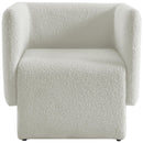  Manufacturer Color_Cream -- Vera Cream Boucle Fabric Upholstered Accent Chair IMAGE 5