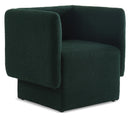  Manufacturer Color_Green -- Vera Green Boucle Fabric Upholstered Accent Chair IMAGE 1
