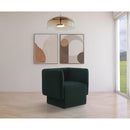  Manufacturer Color_Green -- Vera Green Boucle Fabric Upholstered Accent Chair IMAGE 2