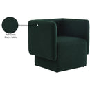  Manufacturer Color_Green -- Vera Green Boucle Fabric Upholstered Accent Chair IMAGE 7