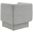  Manufacturer Color_Grey -- Vera Grey Boucle Fabric Upholstered Accent Chair IMAGE 3