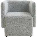  Manufacturer Color_Grey -- Vera Grey Boucle Fabric Upholstered Accent Chair IMAGE 5