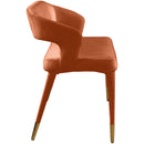  Color_Cognac -- Destiny Cognac Velvet Upholstered Bench IMAGE 5