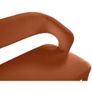  Color_Cognac -- Destiny Cognac Velvet Upholstered Bench IMAGE 6