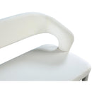  Color_Cream/ Gold -- Destiny Cream Velvet Upholstered Bench IMAGE 6