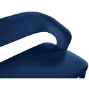  Color_Gold/ Navy -- Destiny Navy Velvet Upholstered Bench IMAGE 6