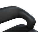  Color_Black/ Gold -- Meridian Destiny Vegan Leather Upholstered Bench IMAGE 6