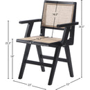  Color_Black -- Meridian Preston Arm Chair IMAGE 8