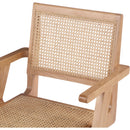  Color_Natural -- Preston Natural Solid Wood And Natural Cane Dining Arm Chair IMAGE 7