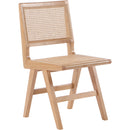  Color_Natural -- Preston Natural Solid Wood And Natural Cane Dining Side Chair IMAGE 1