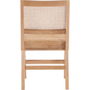  Color_Natural -- Preston Natural Solid Wood And Natural Cane Dining Side Chair IMAGE 3