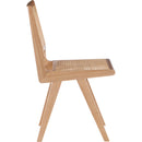  Color_Natural -- Preston Natural Solid Wood And Natural Cane Dining Side Chair IMAGE 5