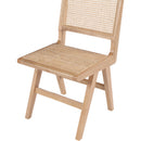  Color_Natural -- Preston Natural Solid Wood And Natural Cane Dining Side Chair IMAGE 6